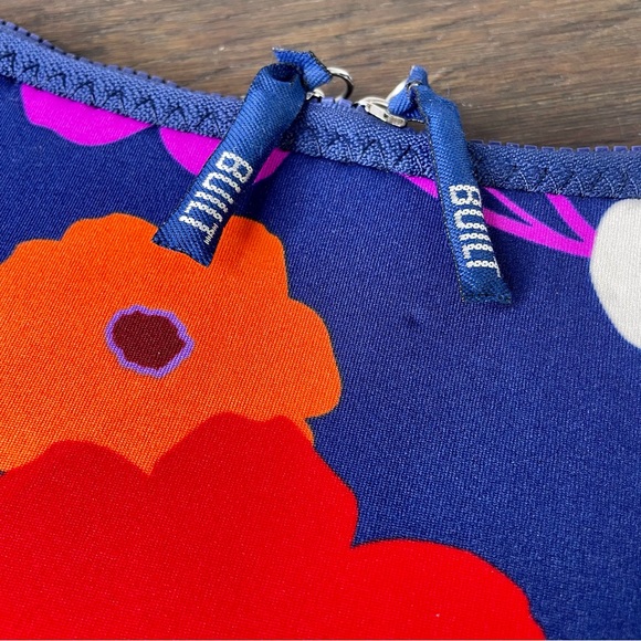 Built Laptop Sleeve 16" Poppies Floral Blue Pink Neoprene - Picture 5 of 9